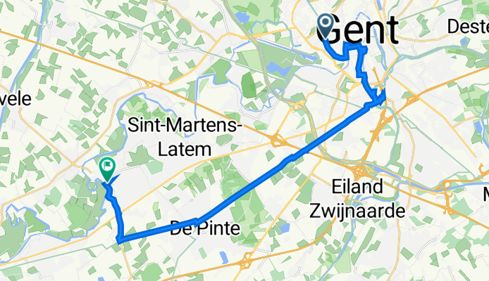 Coupure Links 651, Gent naar Philippe de Denterghemlaan 2, Sint-Martens-Latem