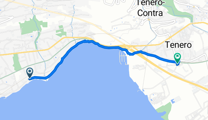 Via alla Riva, Mondacce nach Via Tre Case, Tenero