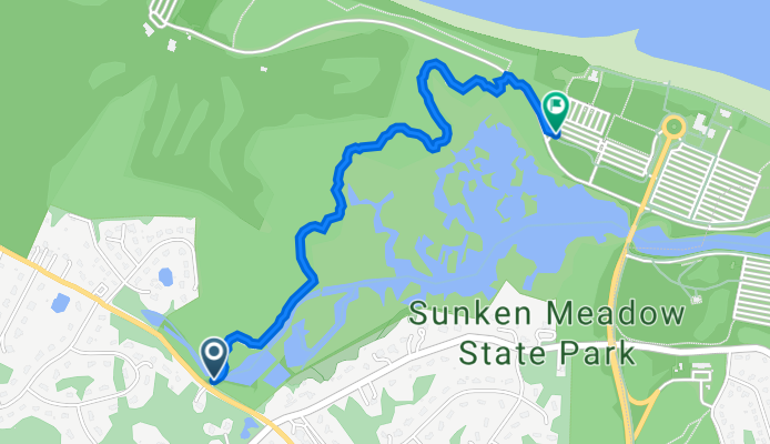 Fort Salonga Road Sunken Meadow State Park- western trail entrance