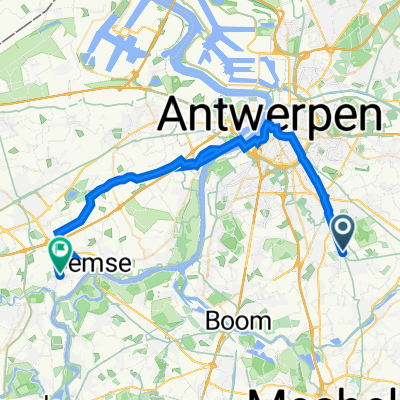 Stationsplein 19, Kontich to Molenstraat 29–37, Temse