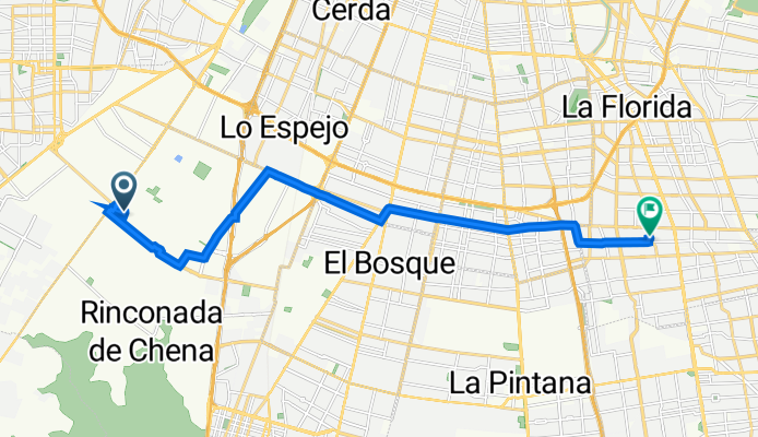 Ruta de hacia casa
