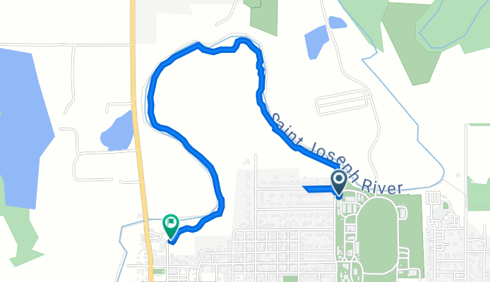 River St, Montpelier to 325 N Jonesville St, Montpelier