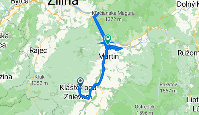 Cesta bez názvu, Slovany do Uzlovská 1, Martin