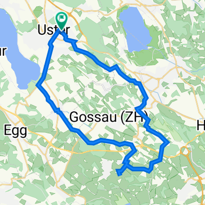 Uster - Grüningen - Uster kurz