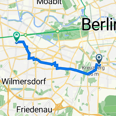 Obentrautstraße 22, Berlin nach Leibnizstraße 80, Berlin