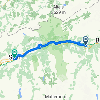 Allmei, Visp to Place de la Gare 7, Sion