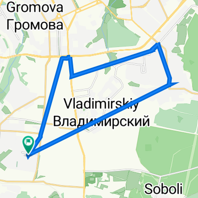 От Кузбасская улица 41, Пермь до улица Анвара Гатауллина 18, Пермь