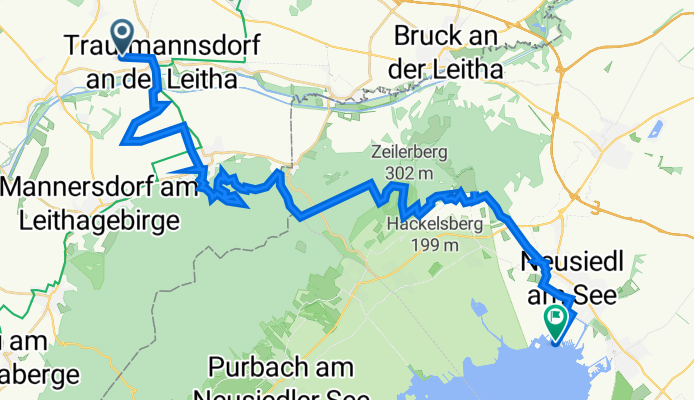 Schwechat, Trautmannsdorf an der Leitha in der Leitha G., nach Mole West Neusiedl am See