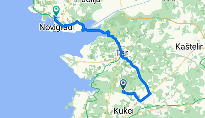 Rošini to Ulica Vergal 26, Novigrad