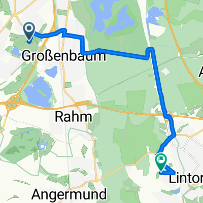 Altenbrucher Damm 92A, Duisburg nach Am Eichförstchen 47A, Ratingen