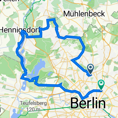 Wollankstraße 16, Берлин до Prenzlauer Allee 191, Берлин