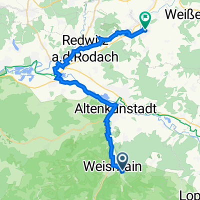 Forststraße 6, Weismain nach Zettlitzweg 19, Küps