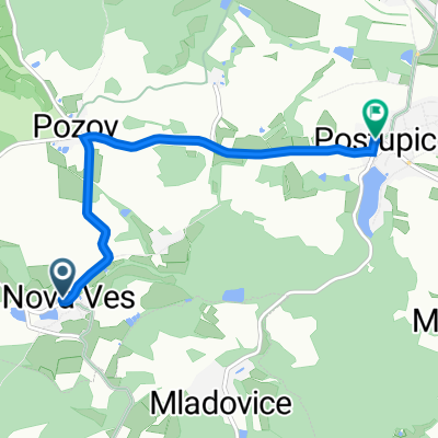 Nová Ves 13, Postupice to náměstí Jiřího Franka 88, Postupice