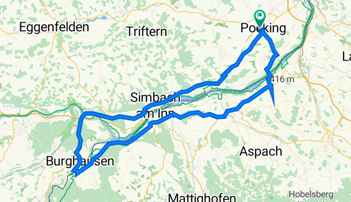 Hermann-Löns-Straße 16, Pocking nach Hermann-Löns-Straße 10, Pocking