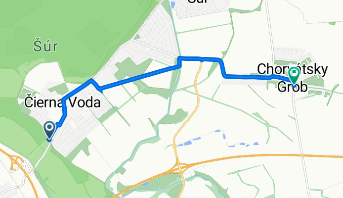 Vajnorská 819/38, Čierna Voda až Antona Bernoláka 1598/2B, Chorvátsky Grob