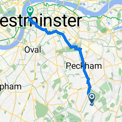 Dunstan's Rd, London to 1 Becket House, Lambeth Palace Road, London