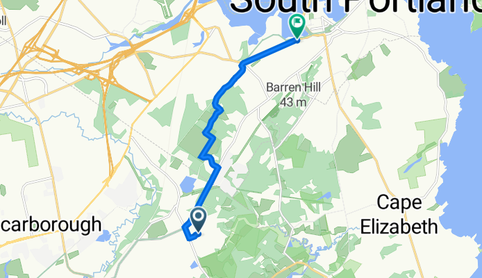 16 Fowler Farm Rd, Scarborough to 728 Broadway, South Portland
