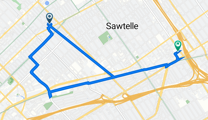 1427 Amherst Ave, Los Angeles to 11301 W Pico Blvd, Los Angeles