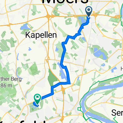 Robertstraße 4, Moers nach An der Rennbahn 8, Krefeld