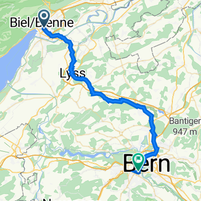 Zentralstrasse 64, Biel nach Monbijoustrasse 70, Bern