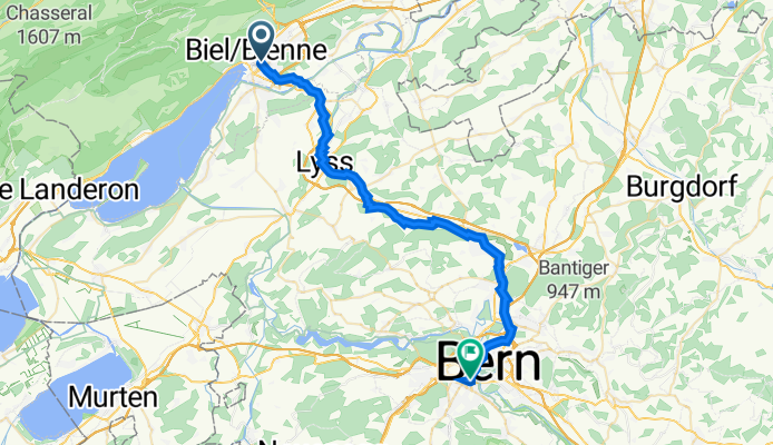 Zentralstrasse 64, Biel nach Monbijoustrasse 70, Bern