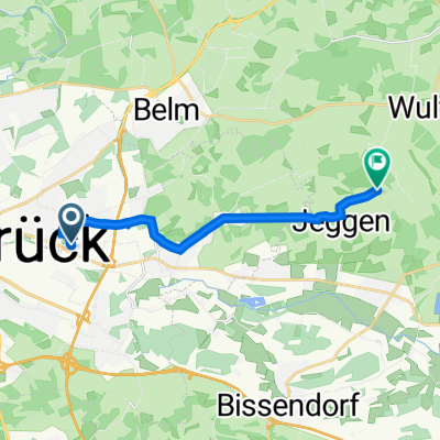 Jeggener Weg 20, Osnabrück nach Strotheweg 2, Bissendorf