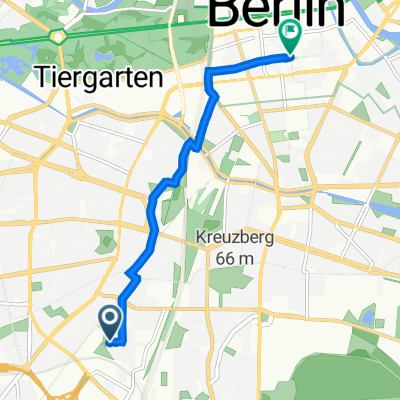 Leuthener Straße 1, Berlin nach Charlottenstraße 59, Berlin