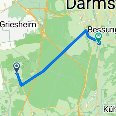 Brandschneise 2, Darmstadt nach Heidelberger Straße 193, Darmstadt