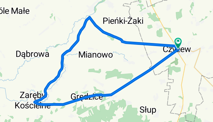 Krzywa 1, Czyżew do Krzywa 1, Czyżew