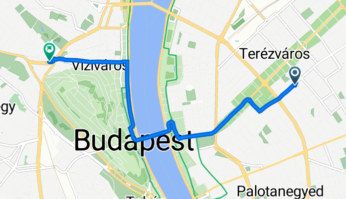 Király utca 83., Budapest to Margit körút 95., Budapest