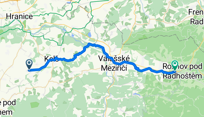 Všechovice - Kelč - Valašské Meziříčí - Rožnov pR