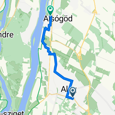 Fóti út 60., Dunakeszi to Jávorka Sándor utca 7B., Göd
