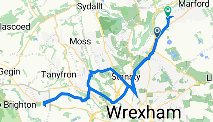 Chester Road, Gresford to Wrexham, Gresford