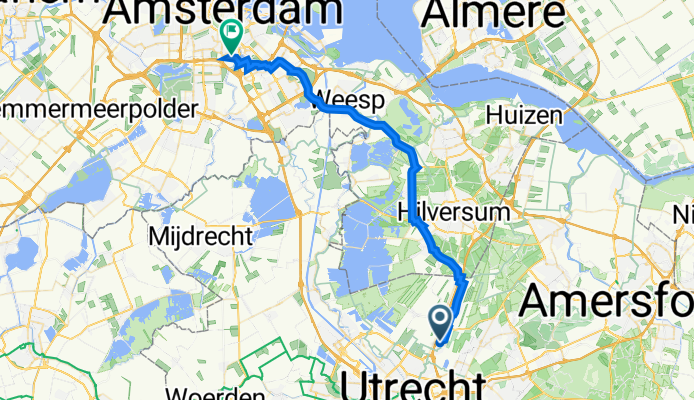 Lindenlaan 64, Groenekan naar Kinderdijkstraat 108, Amsterdam