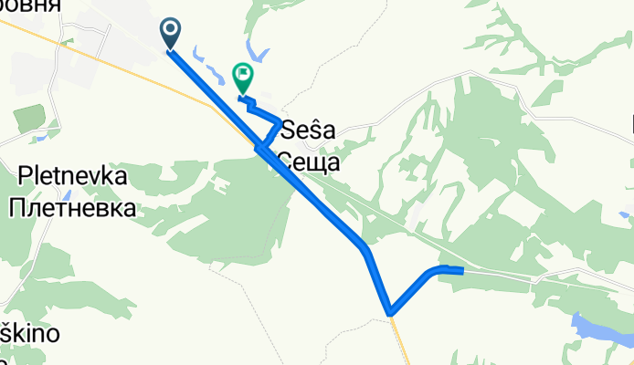 От Неизвестная дорога, Сеща до Неизвестная дорога, Краснополье