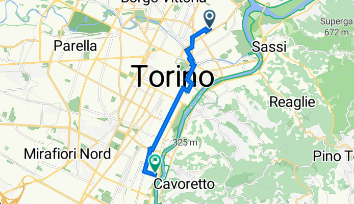 Via Tollegno 52, Torino a Via Gianfranco Zuretti 24, Torino