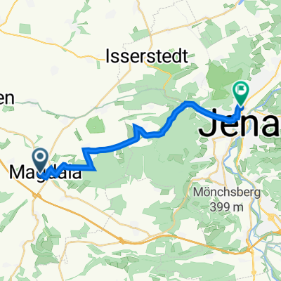 Ottstedter Straße 7, Magdala nach Dornburger Straße 26, Jena