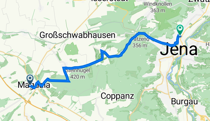 Ottstedter Straße 7, Magdala nach Dornburger Straße 26, Jena