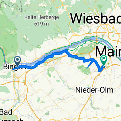 Pfarrer-Heberer-Straße 53, Bingen am Rhein nach Drechslerweg 27, Mainz