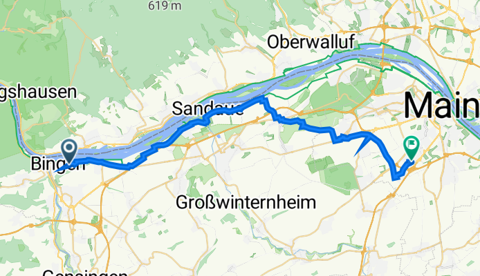 Pfarrer-Heberer-Straße 53, Bingen am Rhein nach Drechslerweg 27, Mainz