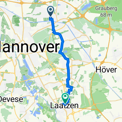 Scheffelfeld 9A, Hannover nach Pestalozzistraße 18, Laatzen