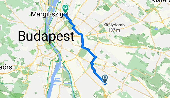 Kócsag utca 43., Budapest to Csata utca 18., Budapest