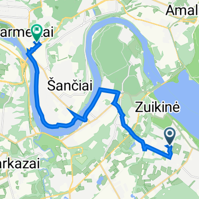 V. Borisevičiaus g. 60, Kaunas to Vytauto pr. 3, Kaunas