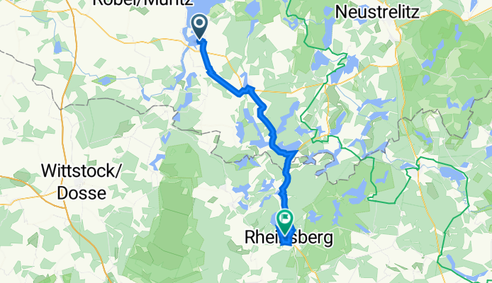 Fritz-Reuter-Straße 51, Rechlin to Rheinsberg, Rheinsberg