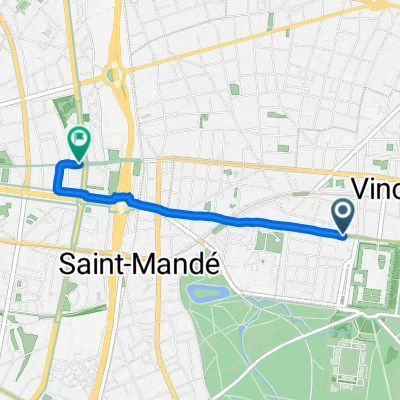 5 Avenue de Paris, Vincennes à 104 Rue de Lagny, Paris