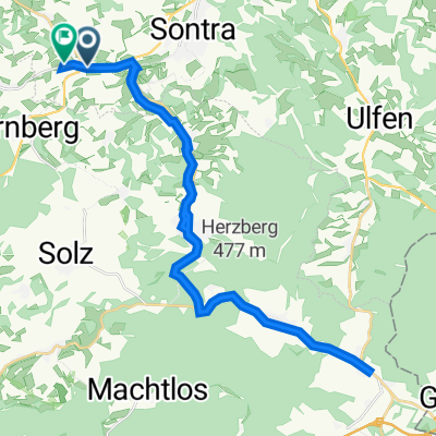 Unterdorf 11, Sontra nach Sommerberg 6, Sontra