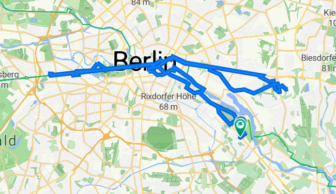Platanenweg 2, Berlin to Eichbuschallee 25, Berlin