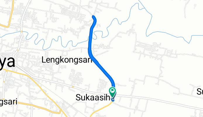Purbaratu, Kota Tasikmalaya to Jl. Bebedahan No. 6–24, Kota Tasikmalaya