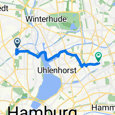Hegestraße 3, Hamburg nach Holsteinischer Kamp 97, Hamburg