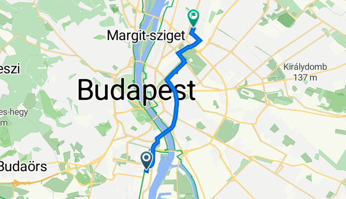 Alíz utca 3., Budapest to Jász utca 53B., Budapest